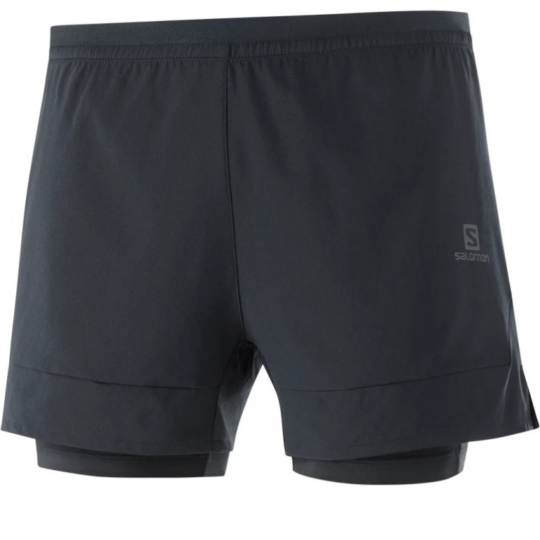 Calções Salomon Cross 2in1 Masculino Pretas | PT O76392